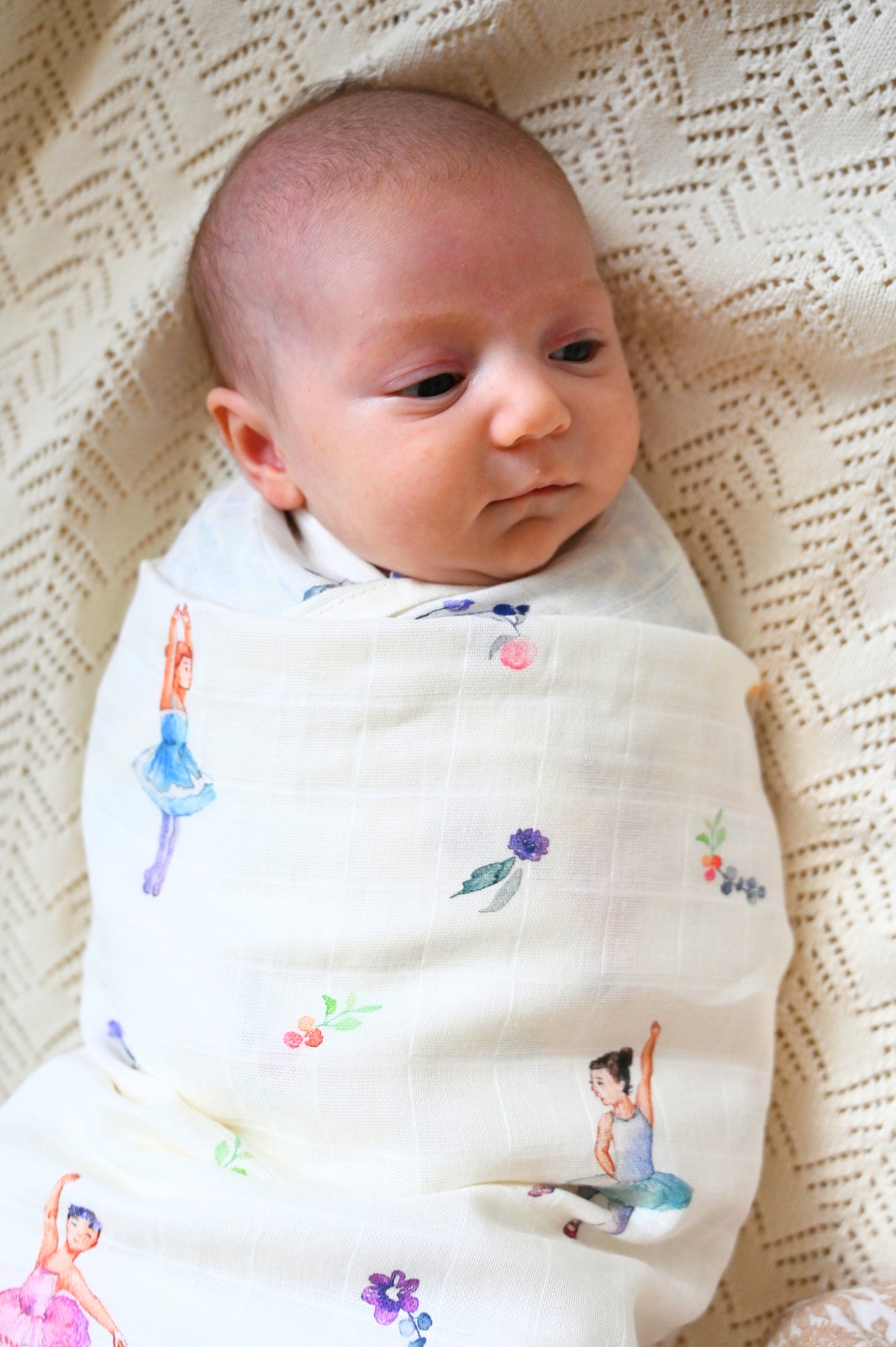 The Ballerina Swaddle - GOTS Certified Organic Cotton